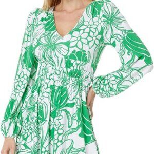 LILLY PULITZER CALLA LONG SLEEVE VNECK DRESS - NWT